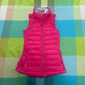 Lululemon Fluffed Up Vest Pink Boom Juice Down Reflective Women’s